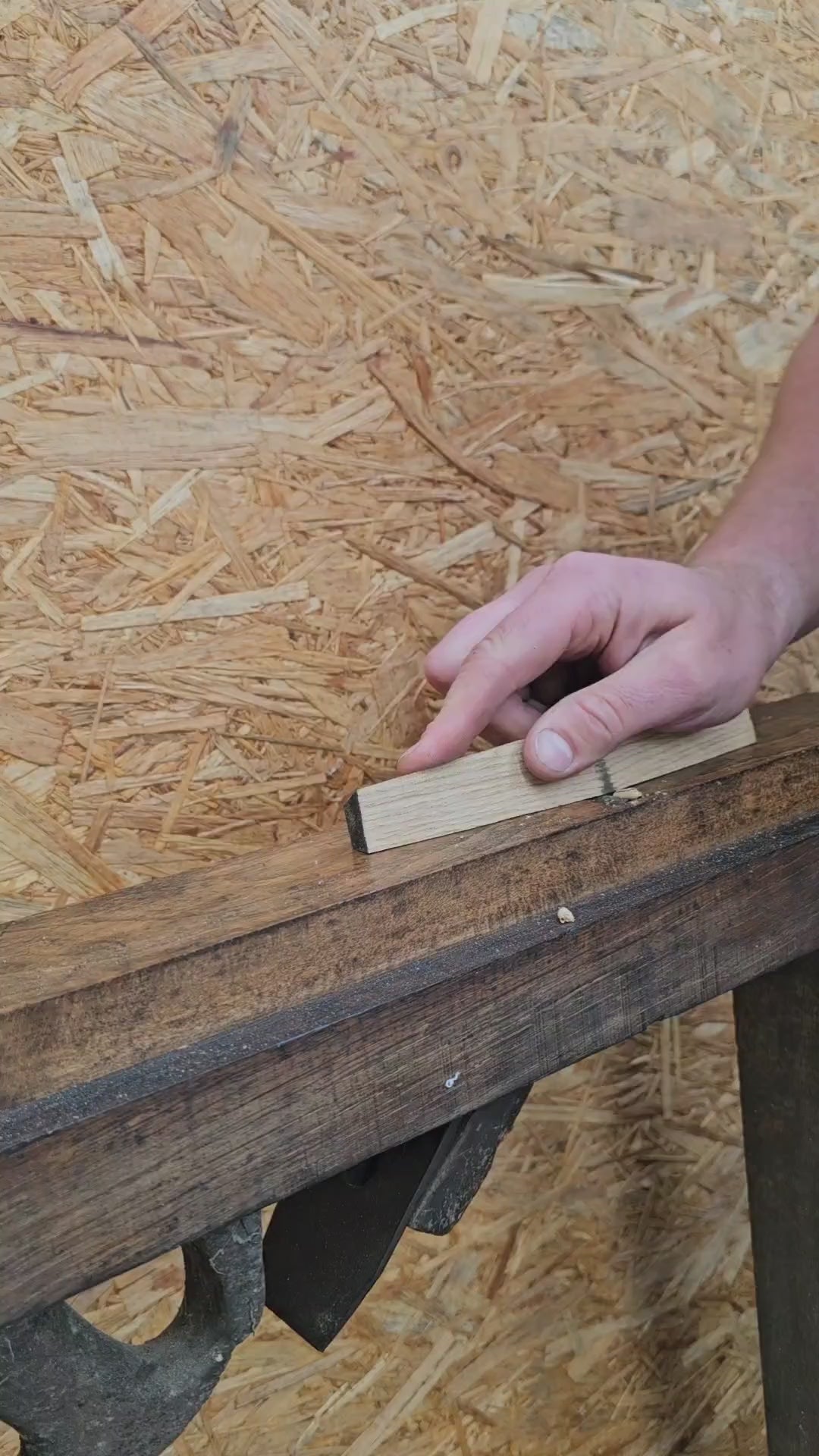 Cooper going through process of making miniature barrel ASMR 